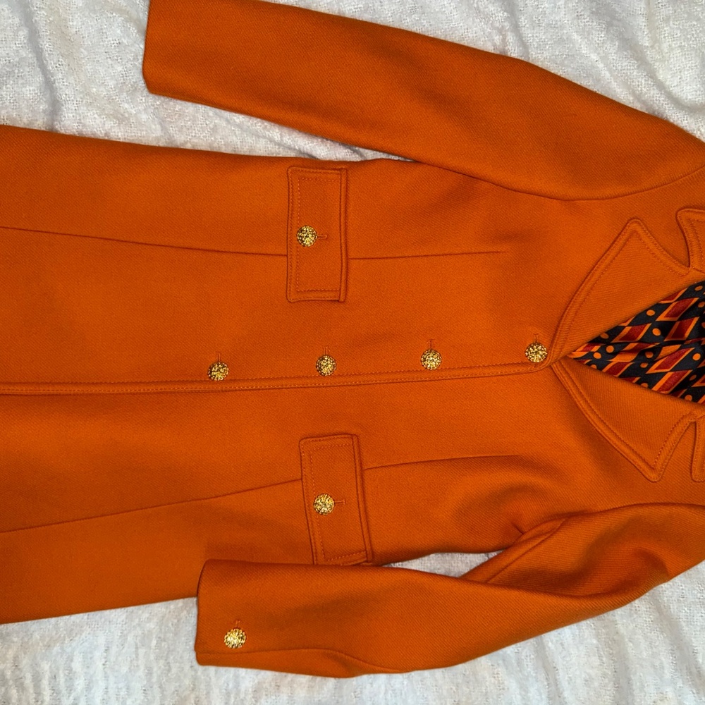 LIMITED EDITION - Orange Pea coat ZARA